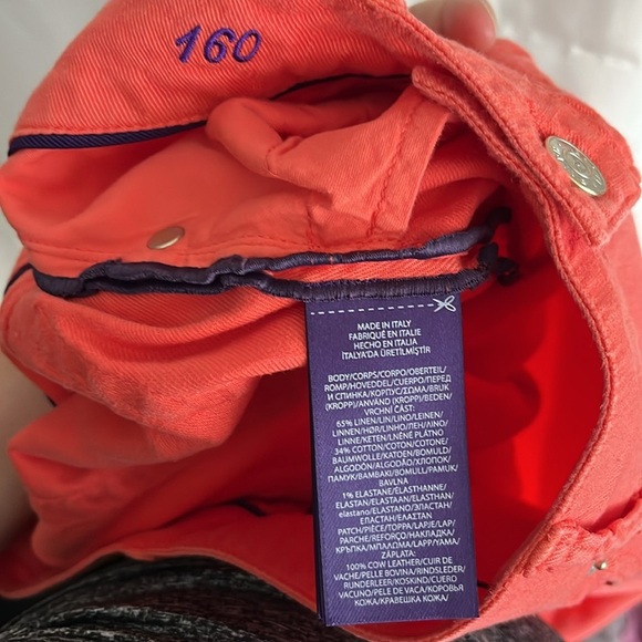 NWT Ralph Lauren Purple Label Resort Orange Linen Cotton 160 Slim Jean Pants 27 - Picture 7 of 12